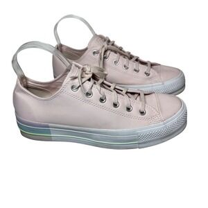 Converse All Star Platform Sneakers Intergalactic Pastel Pink Rainbow Women 10.5